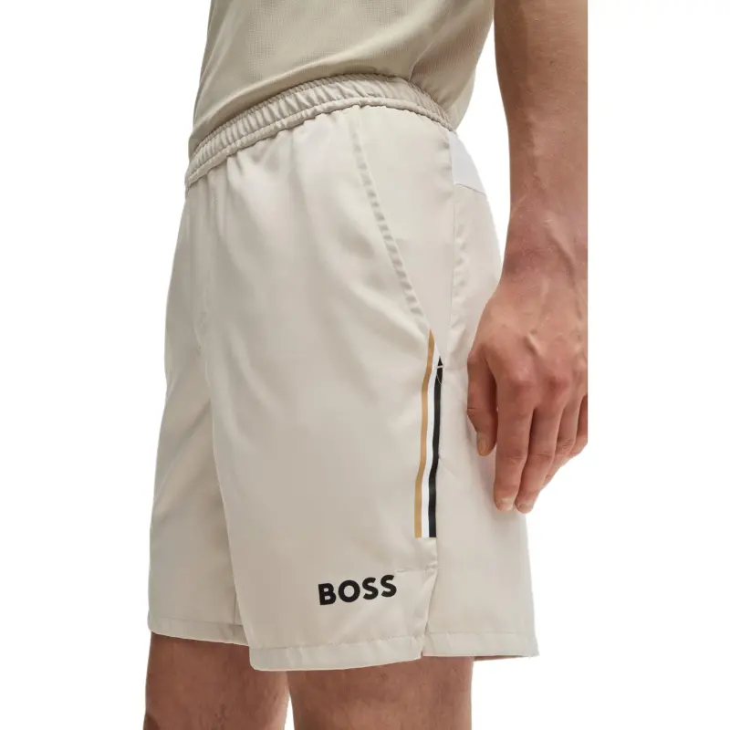 HUGO BOSS x Matteo Berrettini FW24 Casual Shorts Men's Light Beige-4