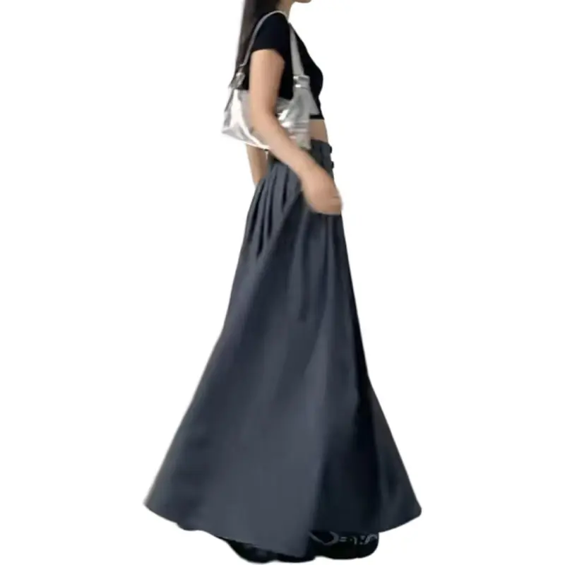 ABCMININ Casual Long Skirt Women's-3