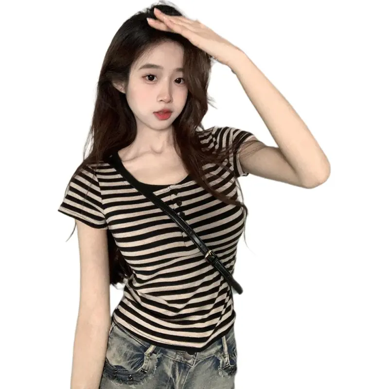Mu Xiao Xin Set in Sleeve T Shirt Women's-3