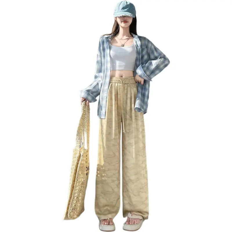 Flowers In Water Casual Pants Women's-10