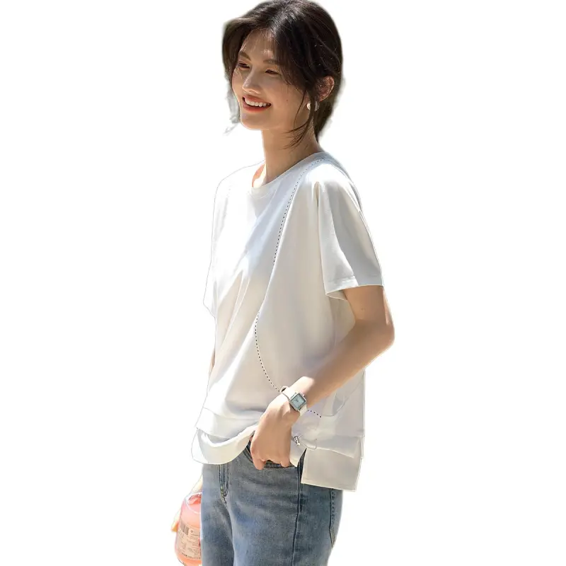 XWI Batwing Sleeve T Shirt Women's Natural White-3