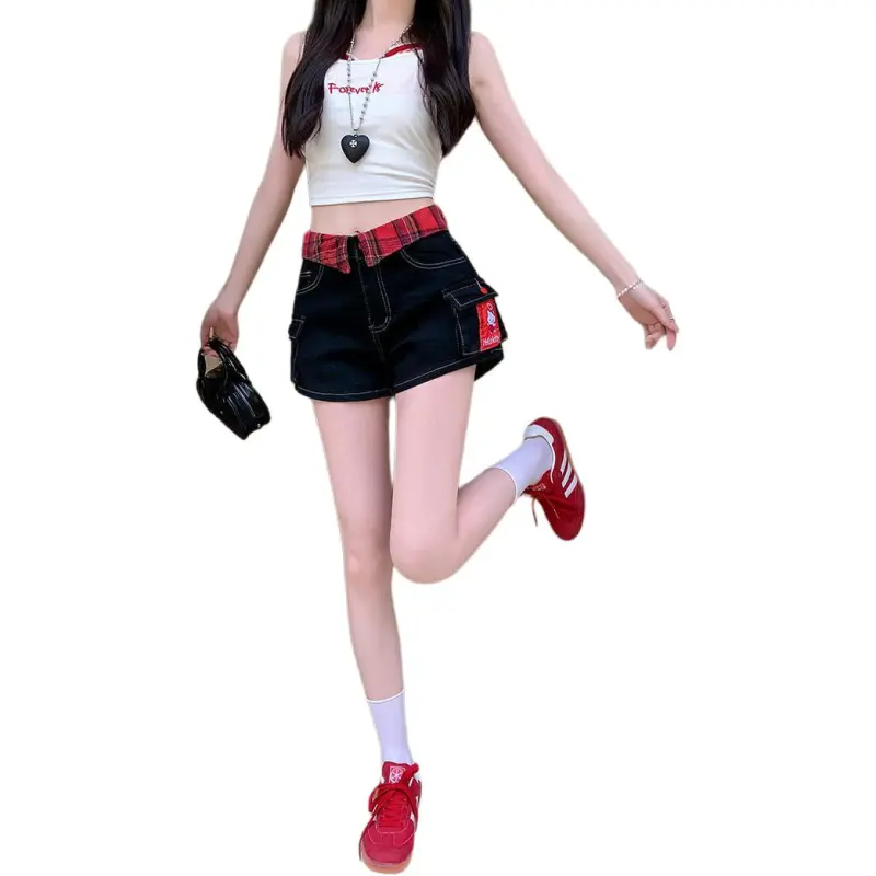 GOSO Denim Shorts Women's Black-2