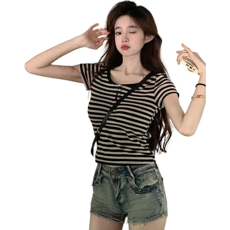 Mu Xiao Xin Set in Sleeve T Shirt Women's-4