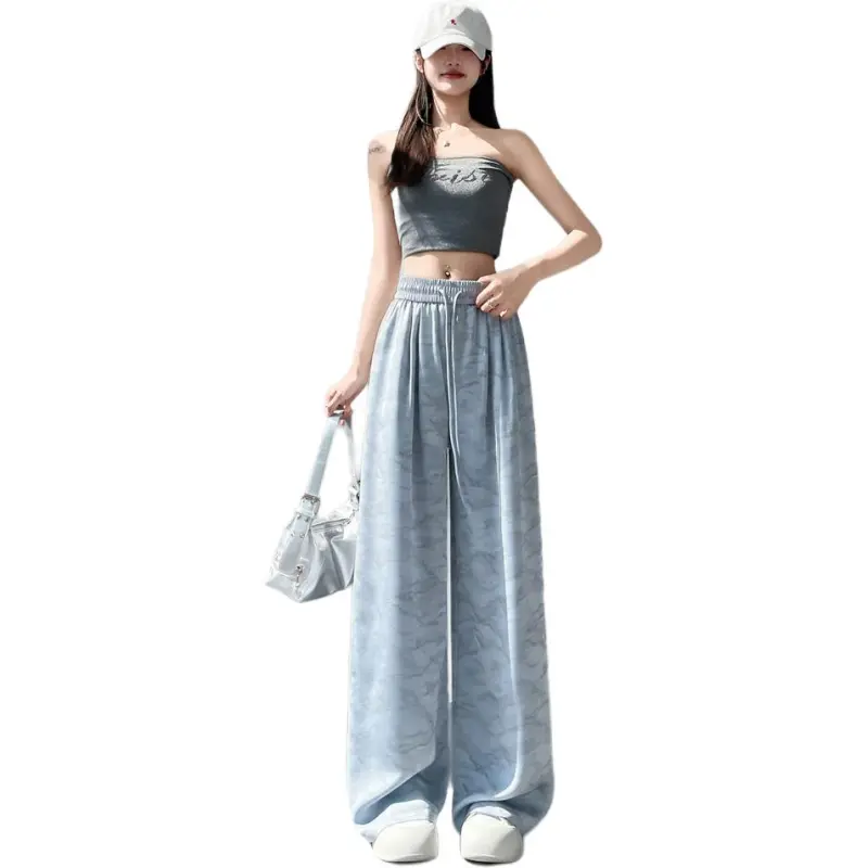 Flowers In Water Casual Pants Women's-16