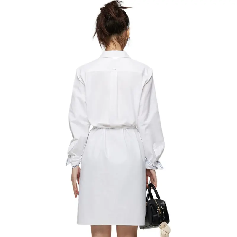 Teenie Weenie Long Sleeved Dresses Women's White-2
