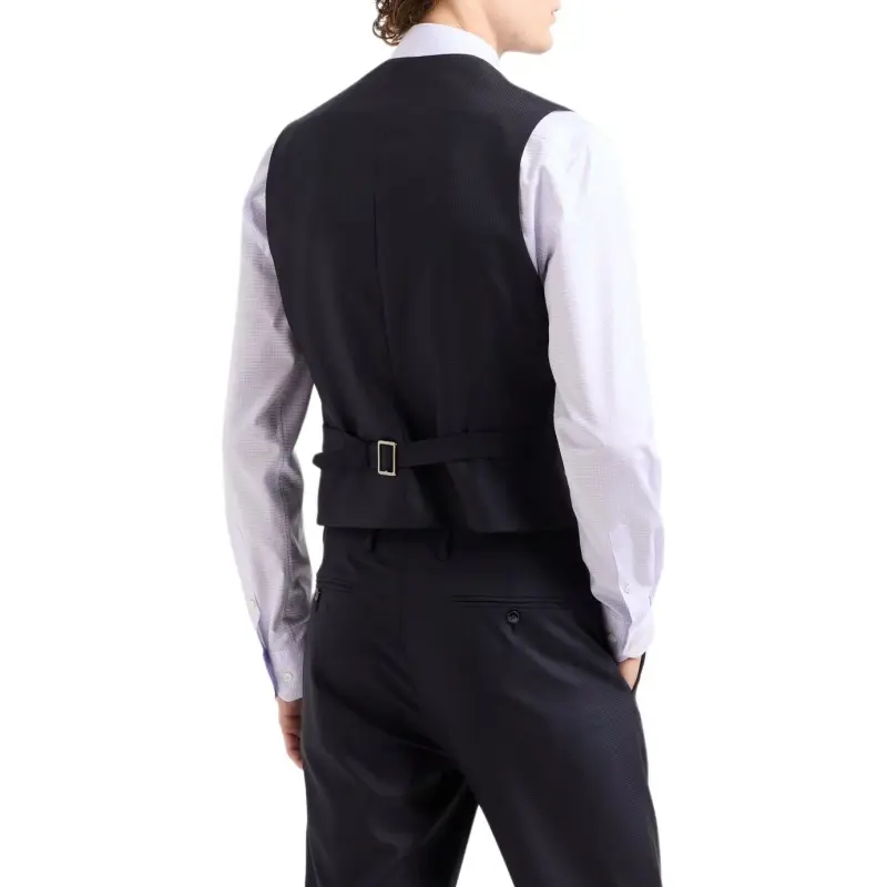 GIORGIO ARMANI Vests Men Black-3