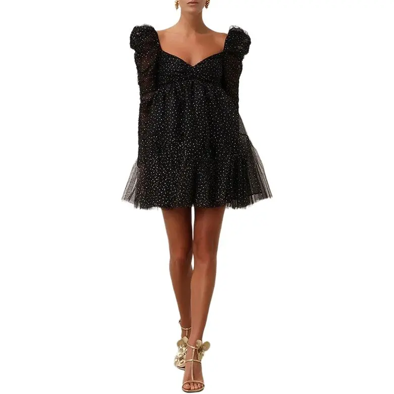 Zimmermann FW24 Long-Sleeved Dresses Women's Black-1