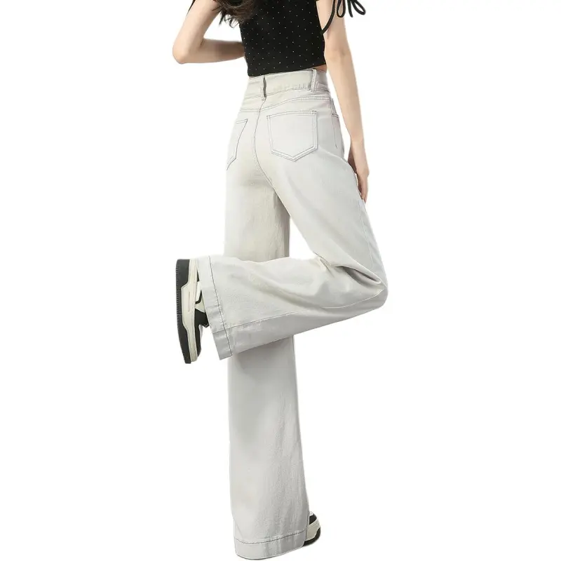 Weixi Jeans Women's Cream Apricot-7