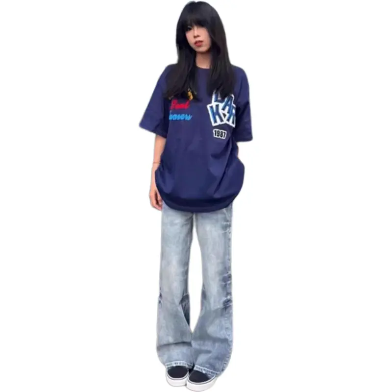 KVIV T Shirts Men Navy Blue -3