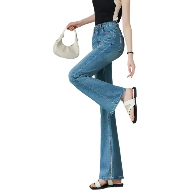 Weixi Jeans Women's Turquoise Green-1