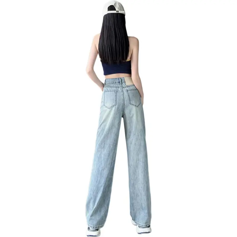 Mu Xiao Xin Jeans Women's Light Blue-0