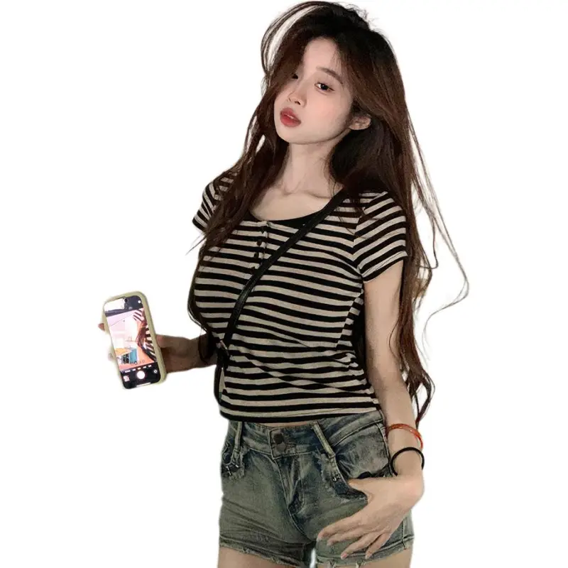 Mu Xiao Xin Set in Sleeve T Shirt Women's-5