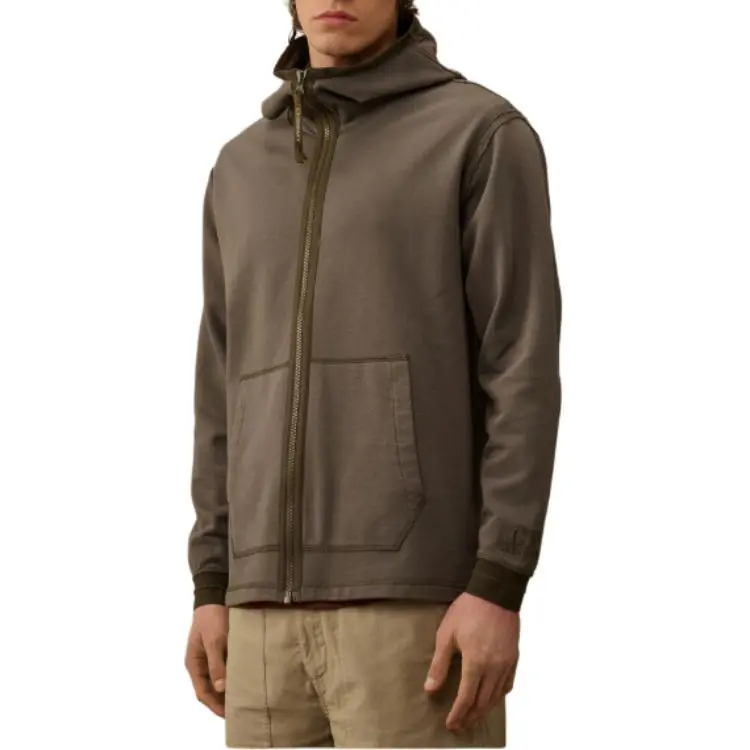 C.P.Company Diagonal Fleece Hoodie-1