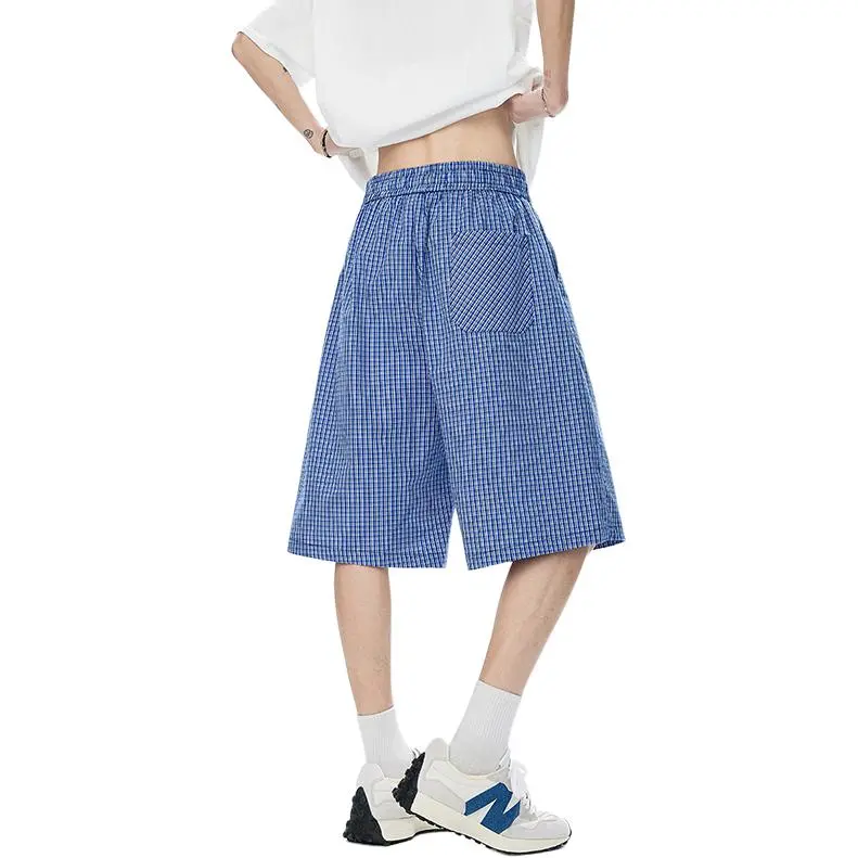PVPVPV Casual Shorts Unisex Colorful Blue-2