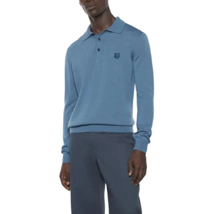 Maison Kitsune Bold Fox Head Polo Shirt-1