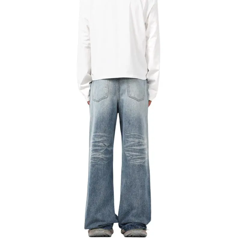 FCB ARCELONA Jeans Unisex Lightning Pattern Blue-4
