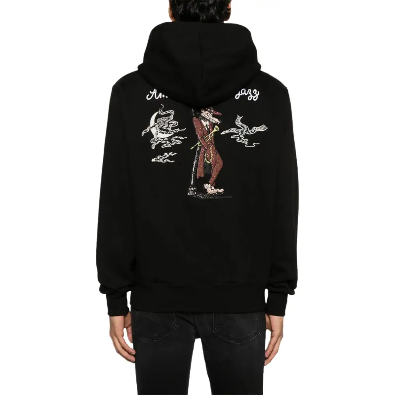 AMIRI Jazz Wolf Zip Up Hoodie-2