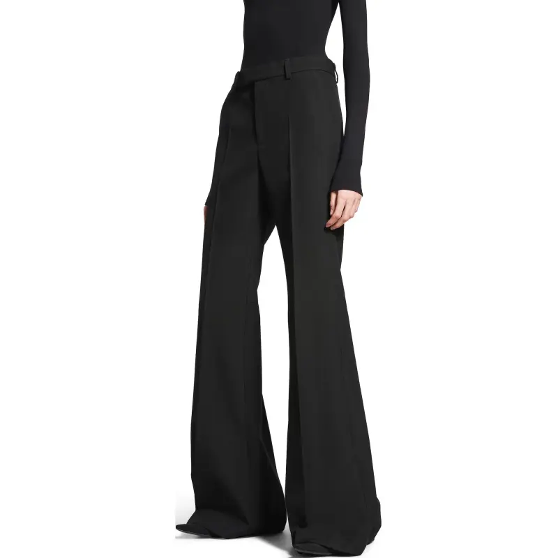 Balenciaga Casual Pants Regular Fit Women's Black-5