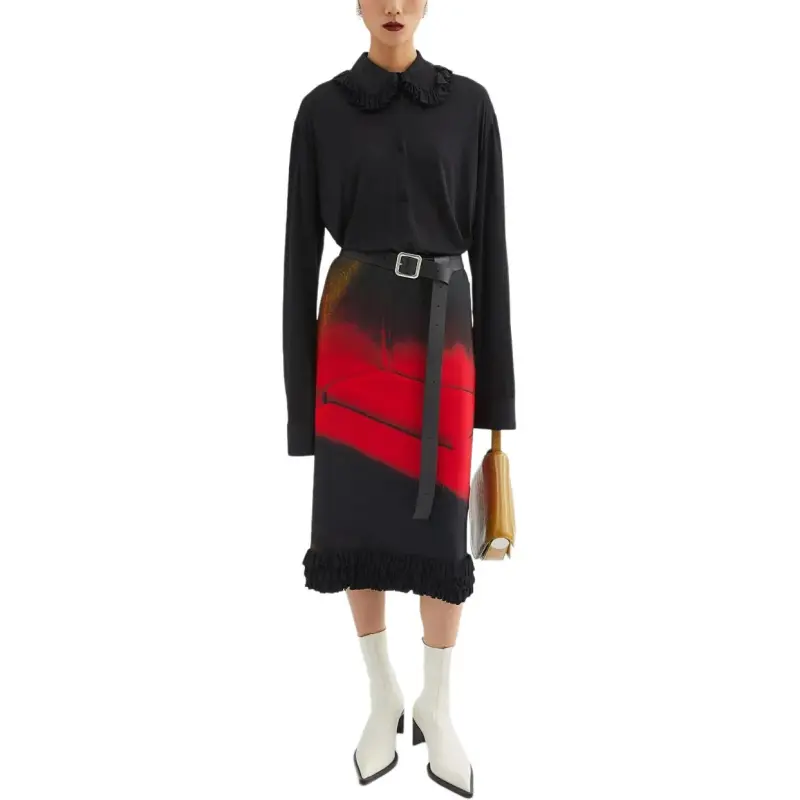 JIL SANDER Ruffle collar Shirt-1