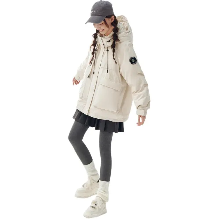 ZIHAN Down Jacket Women's Beige Gold-3