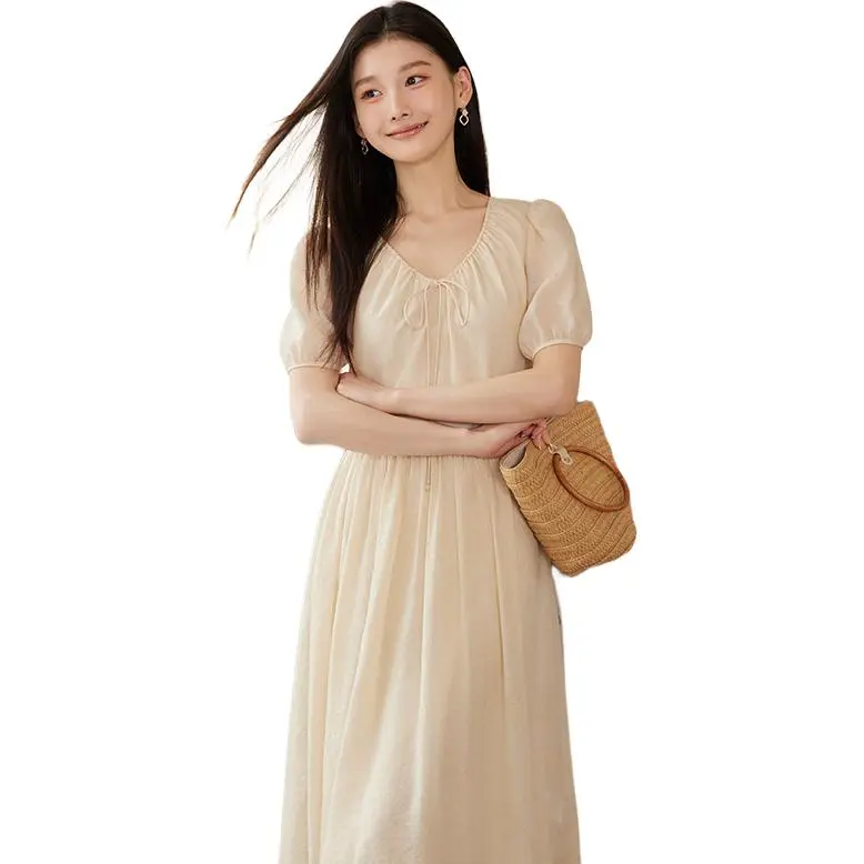 Yi Mengyuan Short Sleeved Dress Women's-2