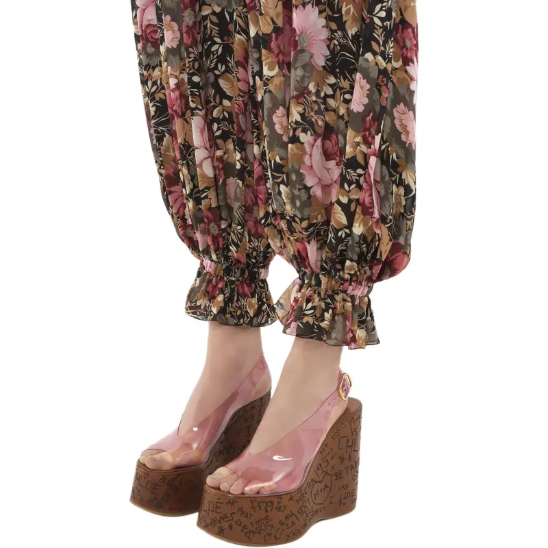 Chloé Pleated Silk Trousers-4