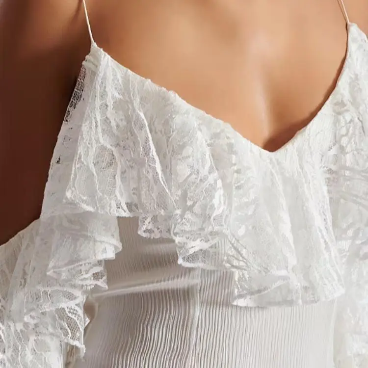 BALMAIN SS25 Slip Dress Women's White-6