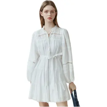 KAISER Long Sleeved Dresses Women's White