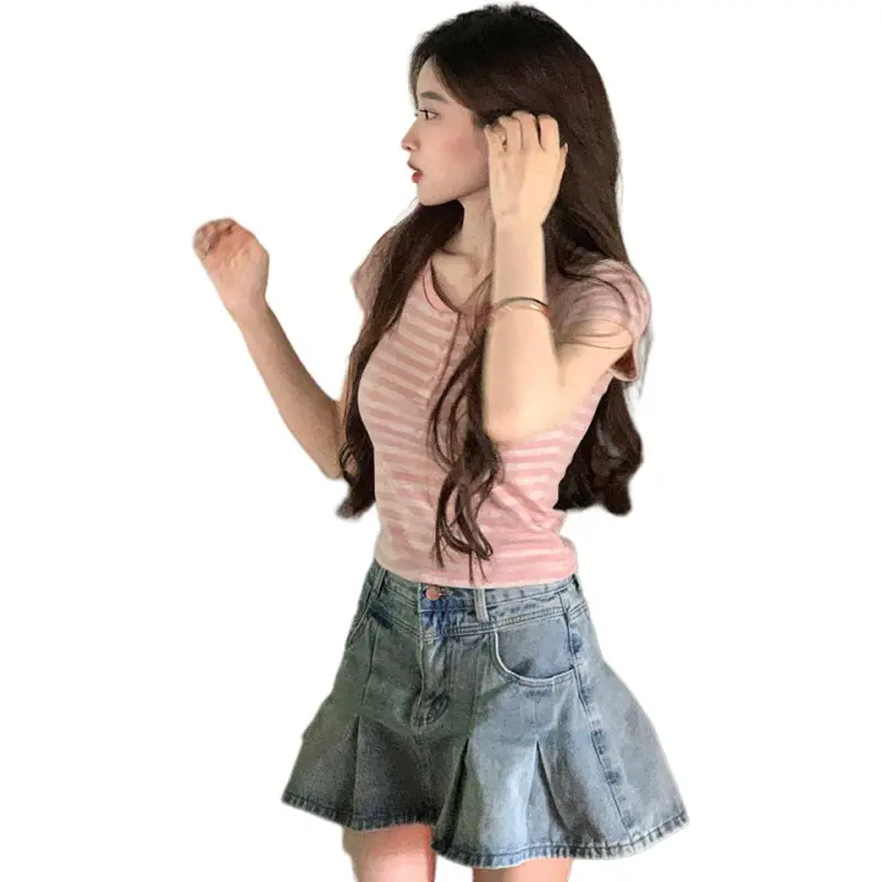 Mu Xiao Xin Set in Sleeve T Shirt Women's-9