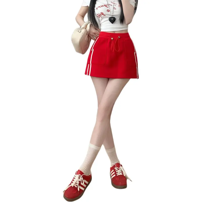 Si Bei'er Casual Short Skirts Women's-14
