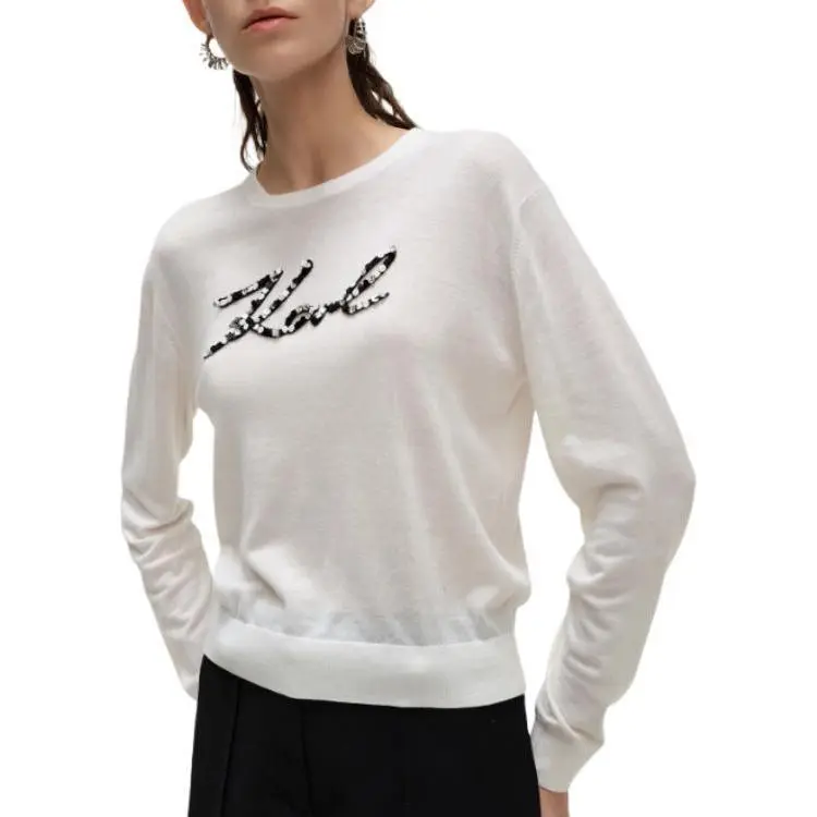 KARL LAGERFELD SS24 Sweater Women's White-3