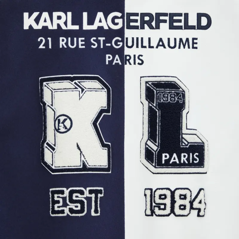 KARL LAGERFELD Jackets Coats Unisex White Blue-3