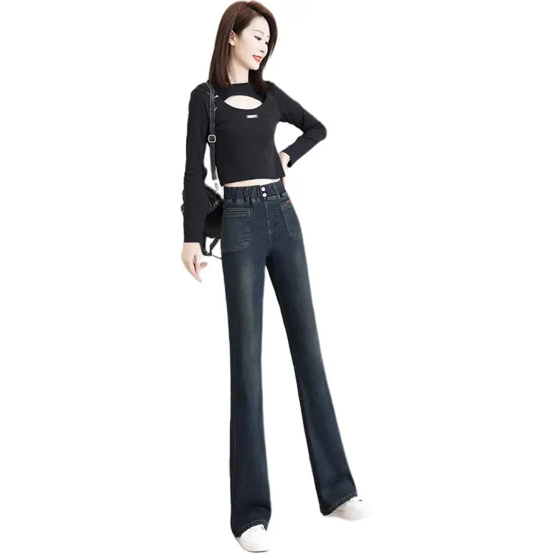 Mu Xiao Xin Jeans Women's Concrete Gray-3