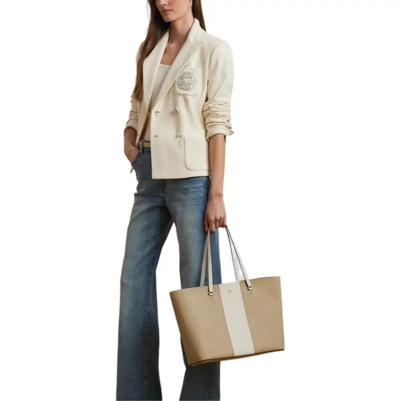 LAUREN RALPH LAUREN Business Suit Coat Women's Cream-3