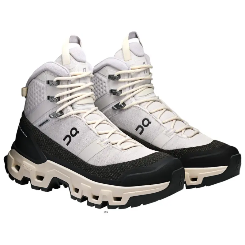 On Running Cloudrock Trek Waterproof Silver Cream Women's-2
