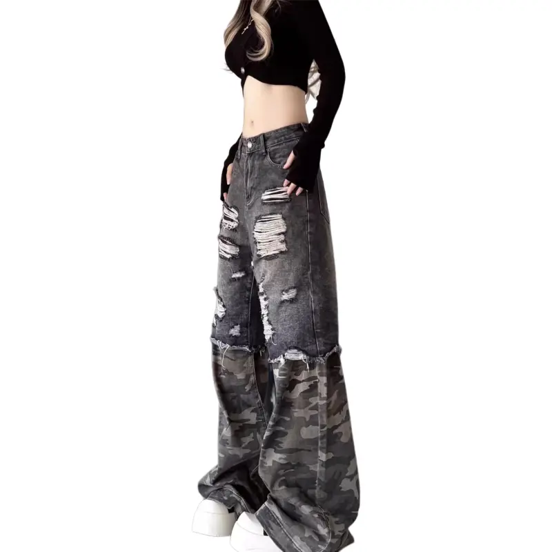 DAFK Jeans Men's Black Camouflage-5