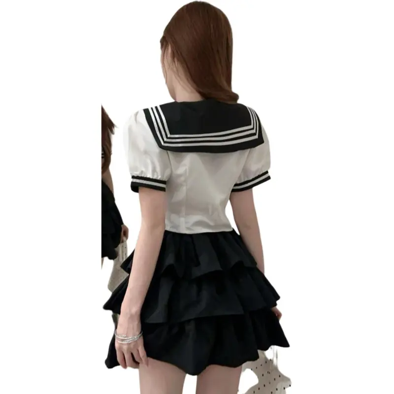 Mu Xiao Xin Two Piece Skirt Sets Women's-0