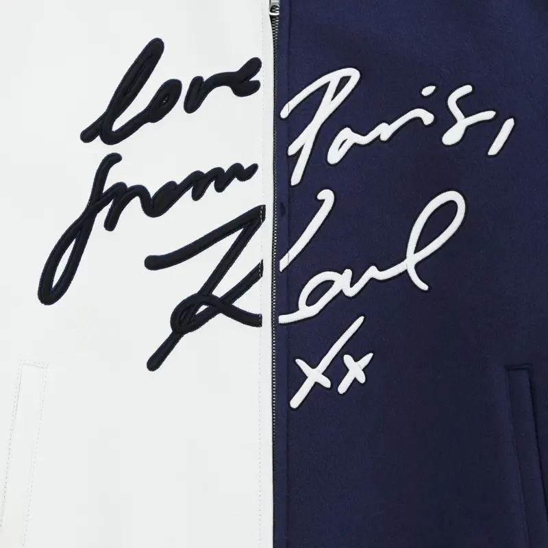 KARL LAGERFELD Jackets Coats Unisex White Blue-2