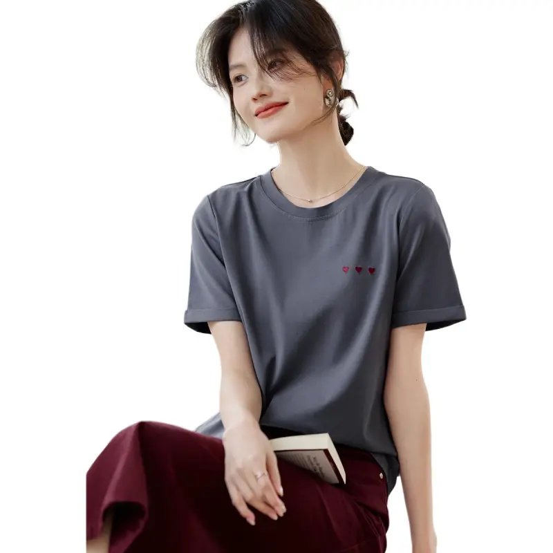 XWI T Shirt Women's Smoke Cloud Gray-1
