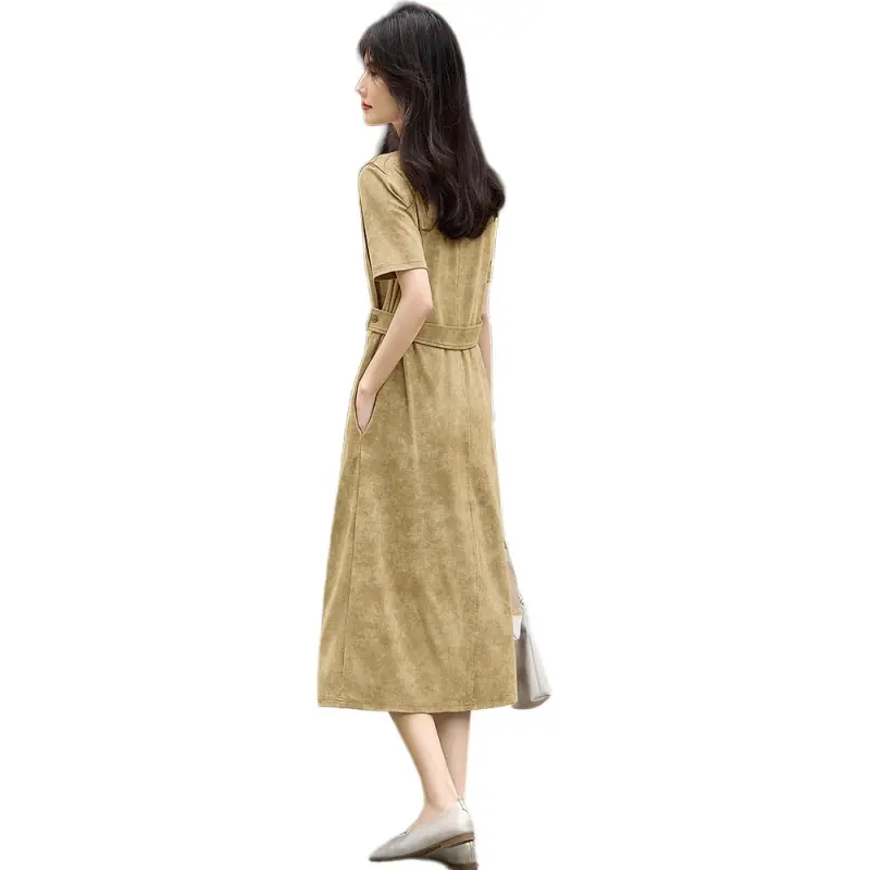 XWI Short Sleeved Dress Women's Yellow-3