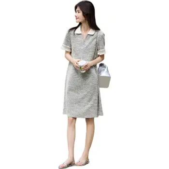 XWI Short Sleeved Dresses Women's Multicolor Black White