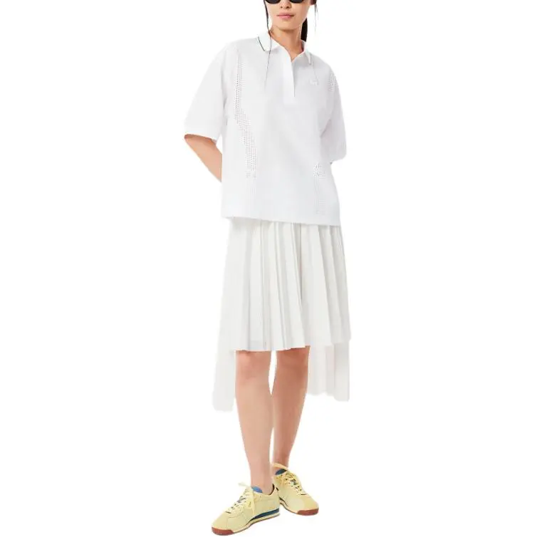 LACOSTE SS25 Polo Shirt Women's White-3
