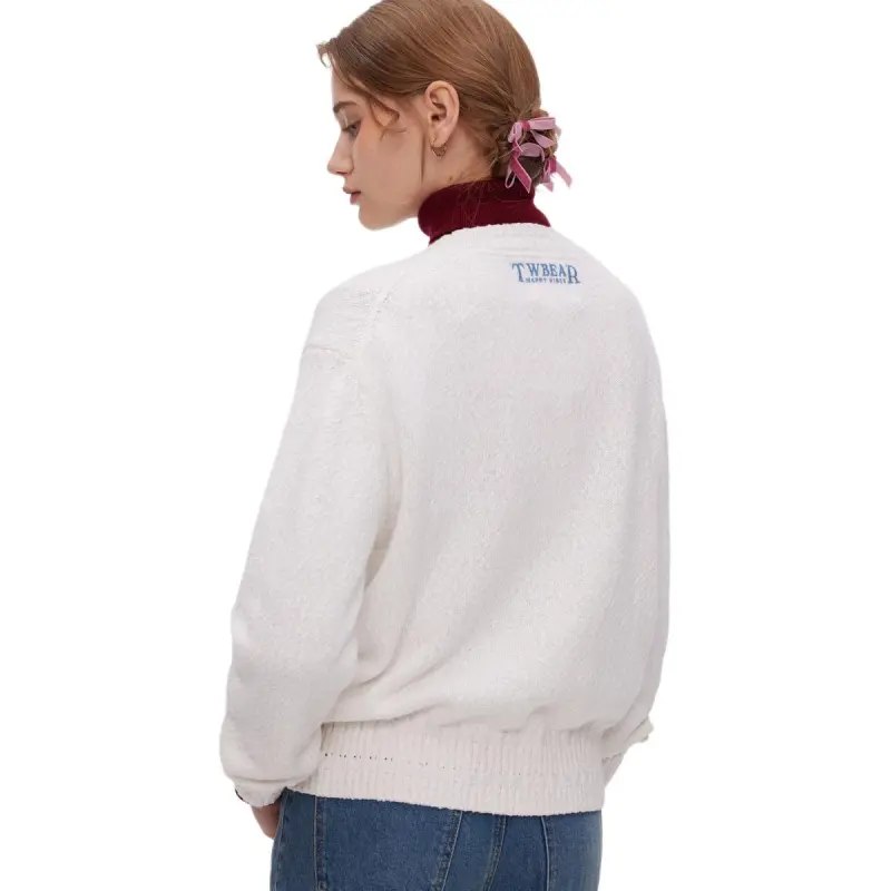 Teenie Weenie Sweater Women's Ivory White-0