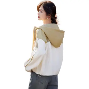 XWI Cropped Coat Women's Beige And Khaki