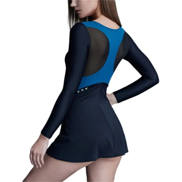 Speedo One piece Swimsuit Women's Black/Blue Color-2