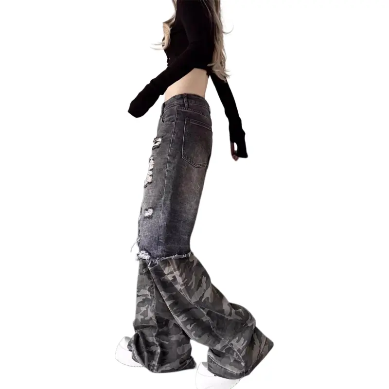 DAFK Jeans Men's Black Camouflage-3