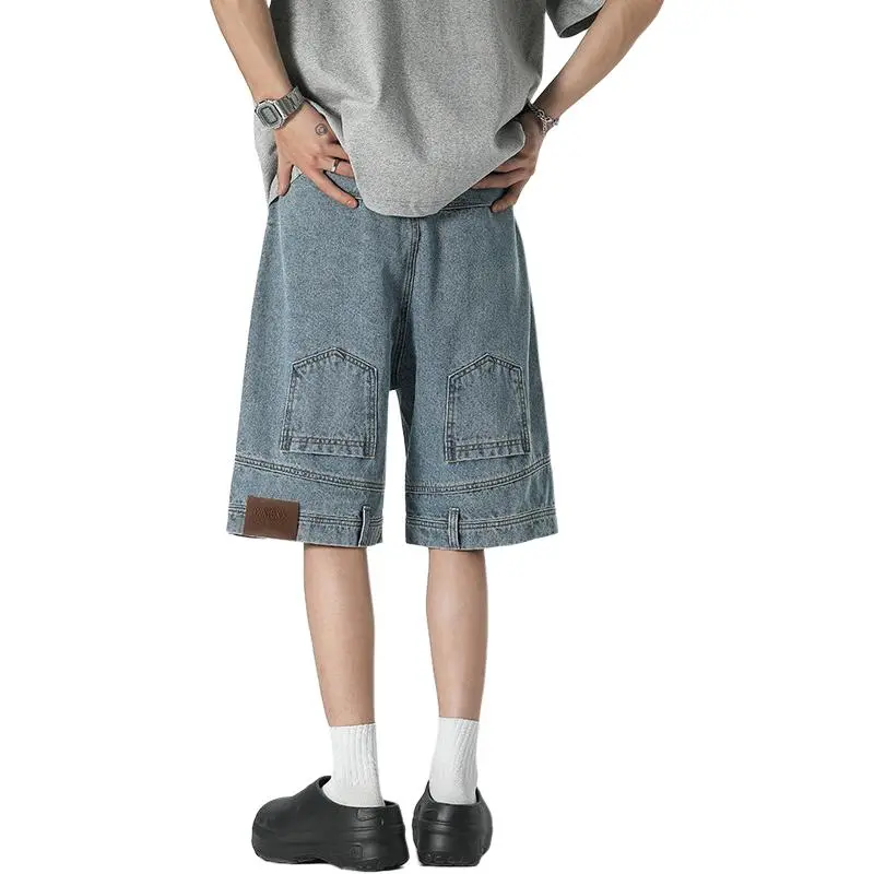 YOFVV Denim Shorts Unisex Blue-1