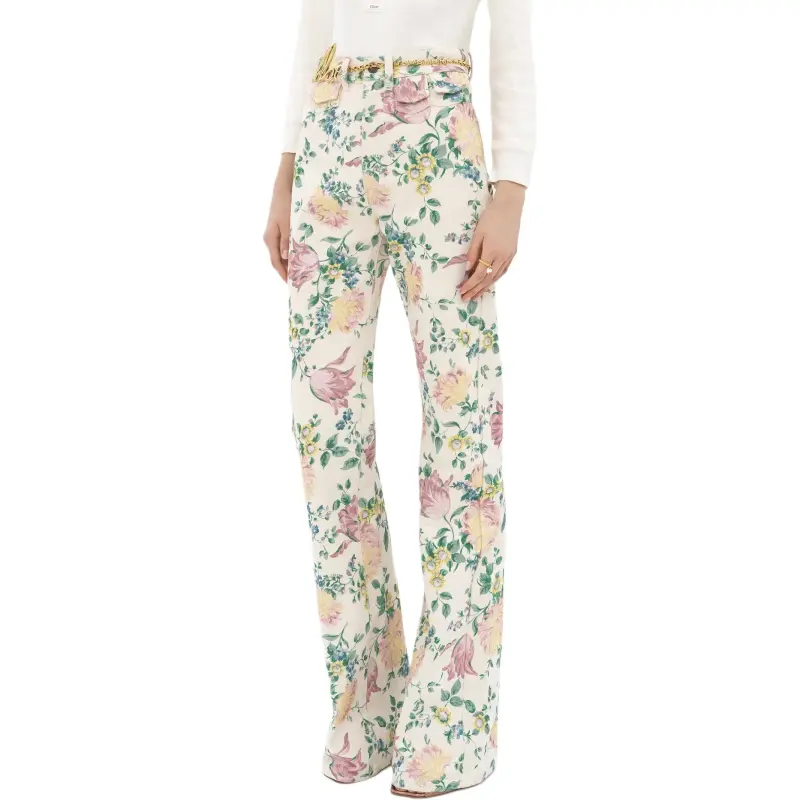 Chloé High waisted Floral print Jeans-2
