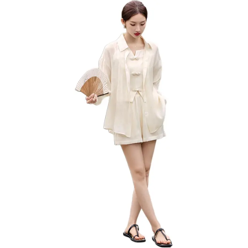 XWI Casual Suit Women's Beige Apricot-2