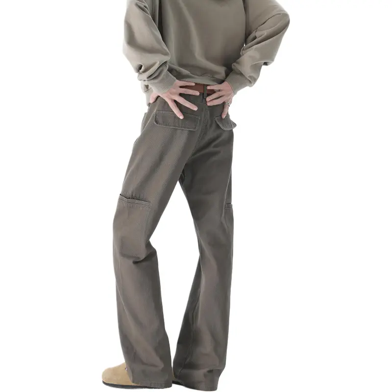 FONDLOOK Jeans Unisex Coffee-1